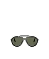Persol Square Frame Sunglasses In Green