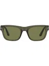 Persol Square Frame Sunglasses In Grey