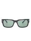 Persol Square-frame Tinted Sunglasses In Schwarz