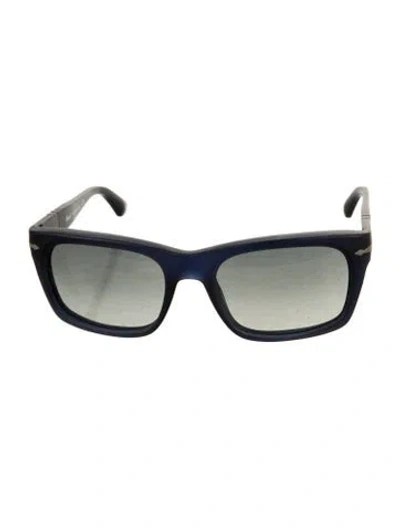 Pre-owned Persol Square Gradient Sunglasses In Black