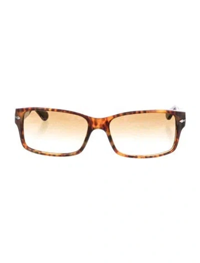 Pre-owned Persol Square Gradient Sunglasses In Brown