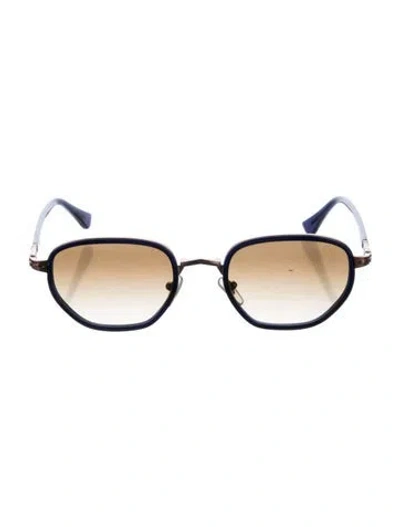 Pre-owned Persol Square Gradient Sunglasses In Brown