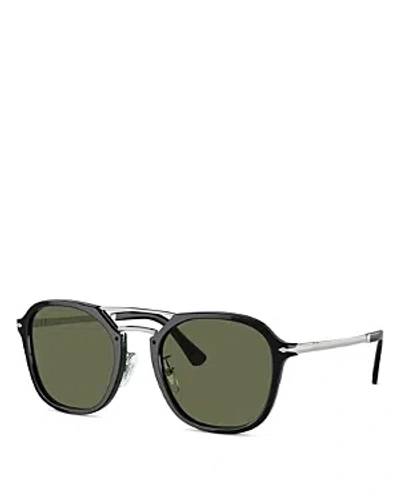 Persol Square Sunglasses, 55mm In Green