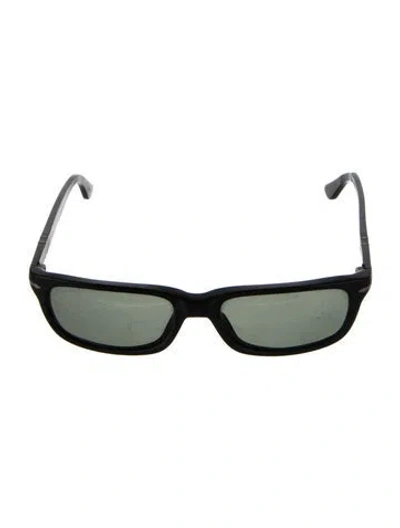 Pre-owned Persol Square Tinted Sunglasses In Black
