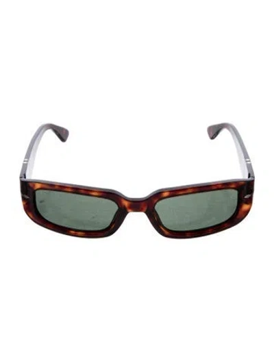 Pre-owned Persol Square Tinted Sunglasses In Brown
