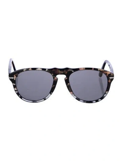 Pre-owned Persol Square Tinted Sunglasses In Brown