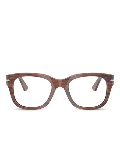 Persol Square-frame Glasses In Brown