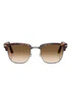 Persol Square-frame Sunglasses In Brown