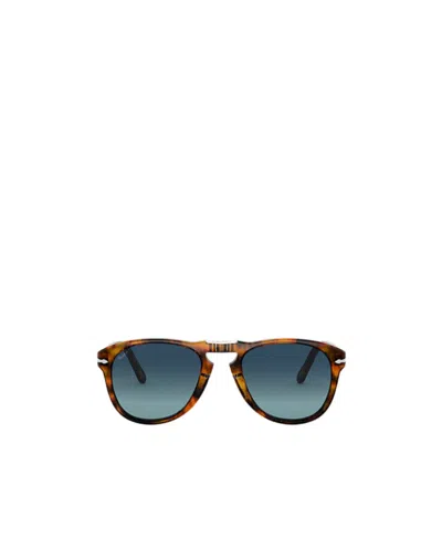 Persol Steve Mcqueen Pilot Frame Sunglasses In Blue