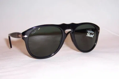 Pre-owned Persol Sunglasses 0649 Steve Mcqueen 95/31 Black/green 52mm Authentic 649