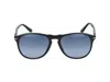 Persol Round Frame Sunglasses In Black