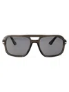 Persol Smoke Acetate Sunglasses In Brown