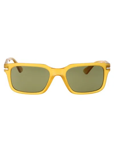 Persol Square Frame Sunglasses In Yellow