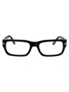 Persol Womens Black Po3347v Rectangle-frame Acetate Sunglasses In 95/gh Black