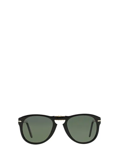 Persol Round Frame Sunglasses In Black