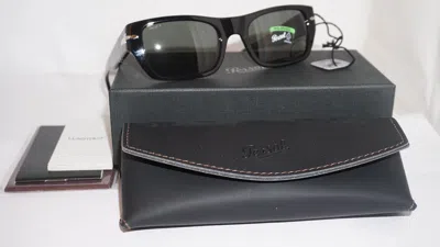 Pre-owned Persol Sunglasses Black Green Polarized Po3268s 95/58 53 20 145