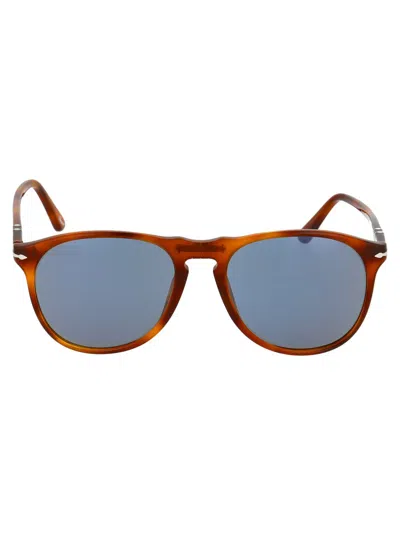 Persol Terra Di Siena Acetate Sunglasses In Blue