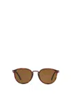 Persol Womens Havana Po3210 Typewriter Edition Round-frame Sunglasses In Brown