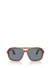 Persol Tortoiseshell-effect Pilot-frame Sunglasses In Brown