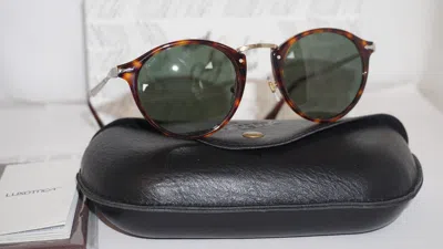 Pre-owned Persol Sunglasses Calligrapher Edition Havana Green Po3166s 24/31 49 22 145 In Blue