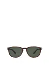 Persol Rectangular Frame Sunglasses In Green