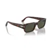 Persol Men's Acetate Rectangle Sunglasses In Havana/marrone