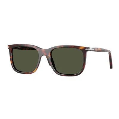 Persol 53mm Rectangular Sunglasses In Havana