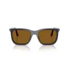 Persol 53mm Rectangular Sunglasses In Marrone
