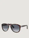 Persol Tortoiseshell Foldable Steve Mcqueen Sunglasses In Multi
