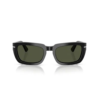 Persol Rectangular Frame Sunglasses In Green