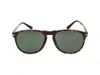 Persol Round Frame Sunglasses In Green
