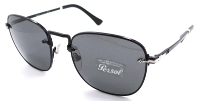 Pre-owned Persol Sunglasses Po 2490s 1078/b1 54-20-145 Black / Dark Grey Made In Italy In Gray
