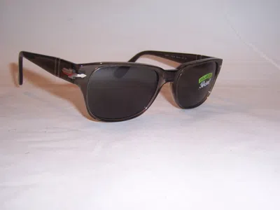 Pre-owned Persol Sunglasses Po 3288/s 110348 Gray/black Polarized 55mm Authentic 3288
