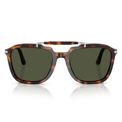 Persol Sunglasses Po0203 S 24/31 Senna Havana/green Unisex In Multi