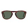 Persol Folding Round Sunglasses, 54mm In Brown