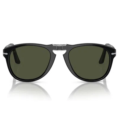 Persol Sunglasses Po0714 95/31 Folding Black/green Unisex In Red