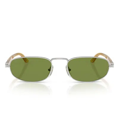 PERSOL PERSOL SUNGLASSES PO1028 S 518/4 E YELLOW SILVER/GREEN UNISEX