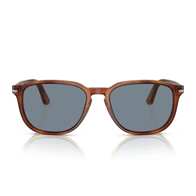 Persol Sunglasses Po3019 S 96/56 Siena Earth/blue Men In Brown