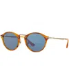 Persol Calligrapher Round Frame Sunglasses In Multi