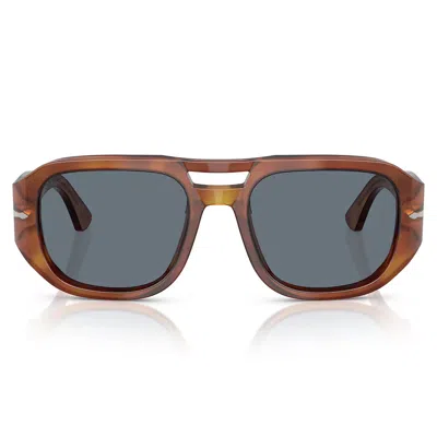 Persol Sunglasses Po3373 S 96/56 Vincent Terra Di Siena/blue Unisex