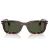 Persol 53mm Rectangular Sunglasses In Brown