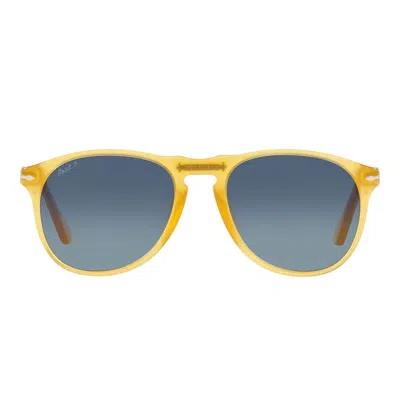 Persol Sunglasses Po9649 S 204/s3 Honey/blue Gradient Unisex Polarized In Purple