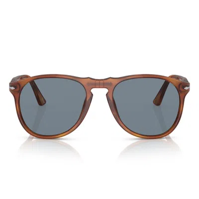 Persol Sunglasses Po9649 S 96/56 Brown/blue Unisex In Pink