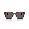 Persol 52mm Polarized Pillow Sunglasses In Viola/grigio