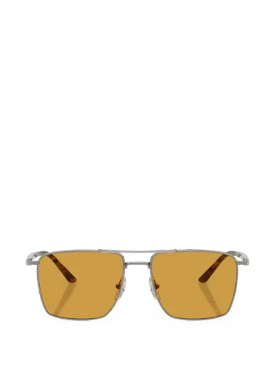 Persol Womens Po1031s Square-frame Metal Sunglasses Grey In Yellow