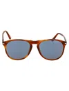 Persol Terra Di Siena Acetate Sunglasses In Blue