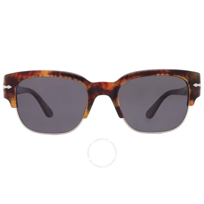 Persol Tom Polarized Black Shield Unisex Sunglasses Po3319s 108/48 52