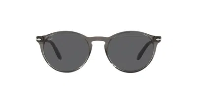 Persol Tortoise Shell Round Frame Sunglasses In 1103b1