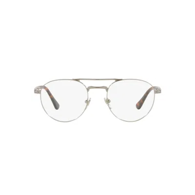 Persol Tortoiseshell-effect Pilot-frame Glasses In Metallic