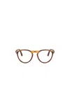 Persol Tortoiseshell-effect Round-frame Glasses In Brown